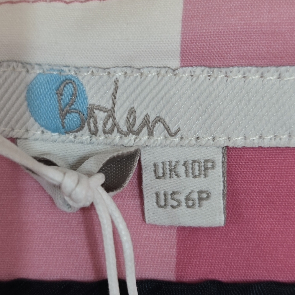 Boden Pink Gingham Richmond Pencil Skirt Cotton Size 6P NWT MSRP $250 - Picture 3 of 10